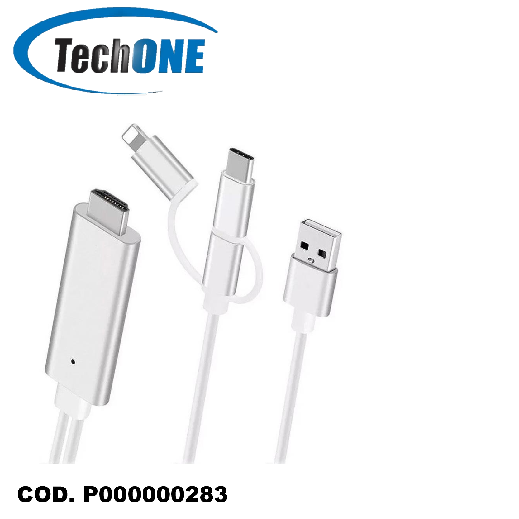 Cable HDMI para celular con conexión tipo C, iPhone y v8