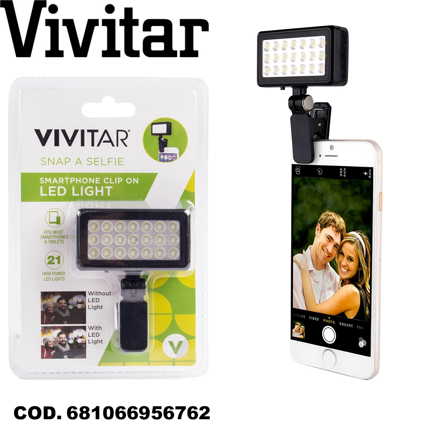 Vivitar Luz Led Para Celular Viv-sp-412-mic