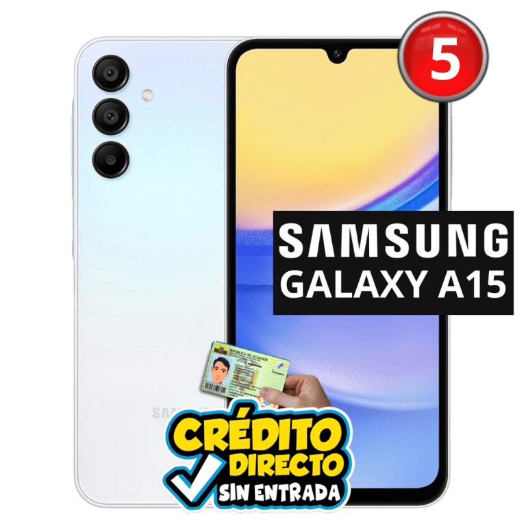 <p>CELULAR SAMSUNG A15 128GB 6GB RAM LIGHT BLUE</p><p> </p><p style="text-align: center;"><a class="elementor-button elementor-button-link elementor-size-sm elementor-animation-grow" href="https://wa.link/forqja" target="_blank" rel="noopener"><span class="elementor-button-content-wrapper"><i class="ekommart-icon- ekommart-icon-whatsapp" aria-hidden="true"></i><br /><span class="elementor-button-text">MÁS INFORMACIÓN</span><br /></span></a></p><p style="text-align: center;"><a href="https://cellmania.shop/tienda/1/product/59529"><button class="btn btn-primary" type="button"><i class="fa fa-shopping-cart"></i>COMPRAR AHORA</button></a></p>